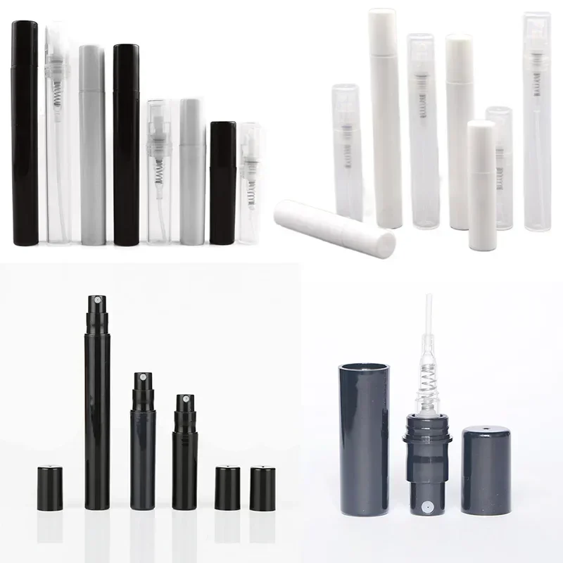 

100pcs 2ml/3ml/4ml/5ml Empty Plastic Perfume Spray Bottles Atomizer Refillable Travel Fine Mist Liquid Travel Sample Container