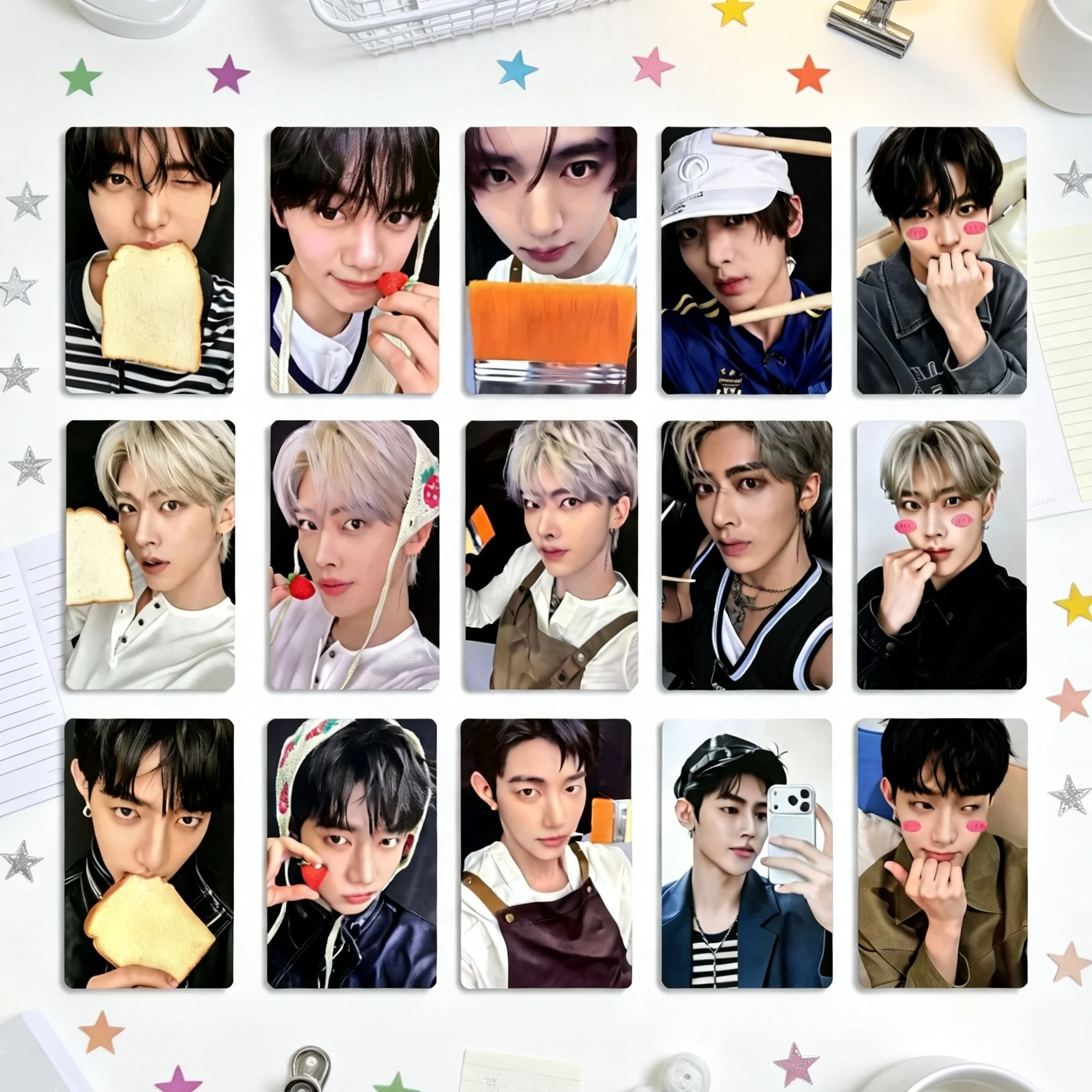Idols And2ble Photocards Sequence Curiosity Cards Song Cards Hao Zhang Seungeon Yoo Ricky Shen Kevin Kim Yujin Bonus Cards