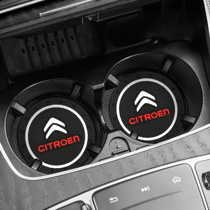 

2 шт. автомобильные подставки, силиконовый держатель для стакана с водой, коврик для Citroen C4 C3 C2 C1 DS3 Berlingo Xsara, салон автомобиля, противоскользящая подставка для стакана с водой