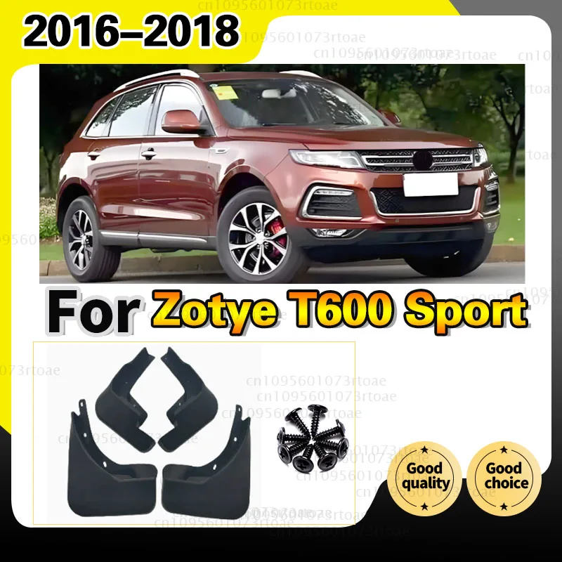 Set Molded Car Mud Flaps For Zotye T600 Sport 2016 2017 2018 Splash Guards Mud Flap Mudguards Fender Front Rear 4pcs/1set