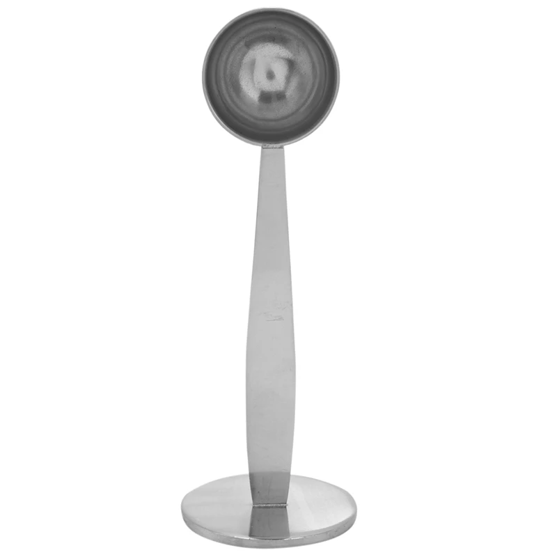 Abxf-suporte de café expresso, colher medidora de café, aço inoxidável, ferramentas para café e chá, colher medidora, 1 peça, prata