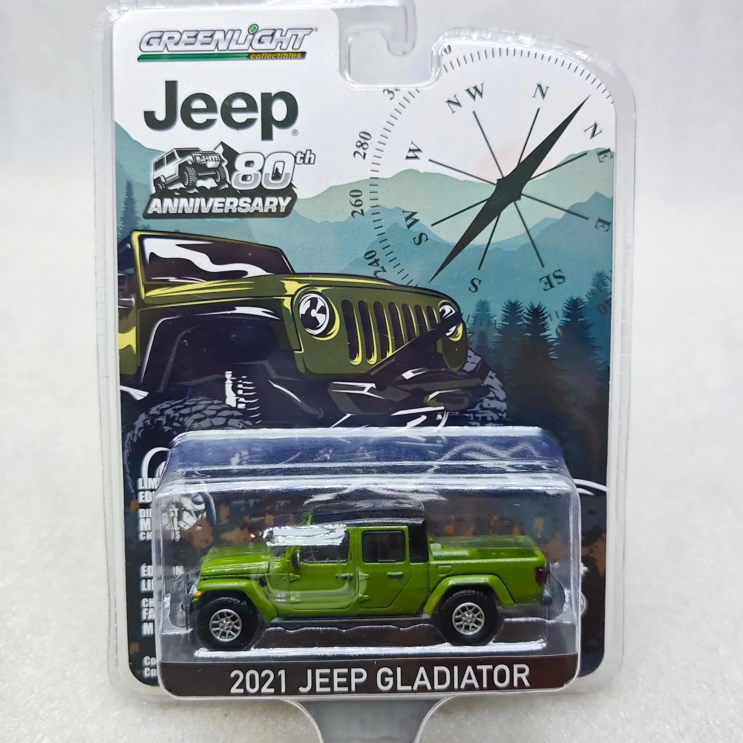 

GreenLight 1:64 2021 Jeep Gladiator - Jeep 80th Anniversary Edition Diecast Alloy Car Model Collectible Gift
