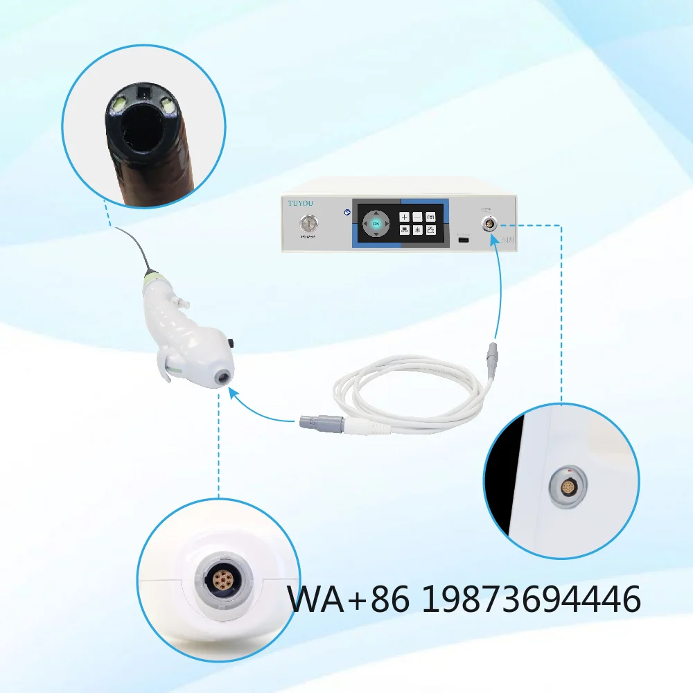 Reusable Flexible Cystoscope & Rhino‑Laryngoscope, multi‑purpose for urology and ENT diagnostic and surgical procedures