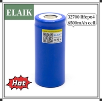 2-4pcs Elaik 3.2V 32700 6500mAh LiFePO4 Battery 35A Continuous Discharge Maximum 55A High power battery cell flat top