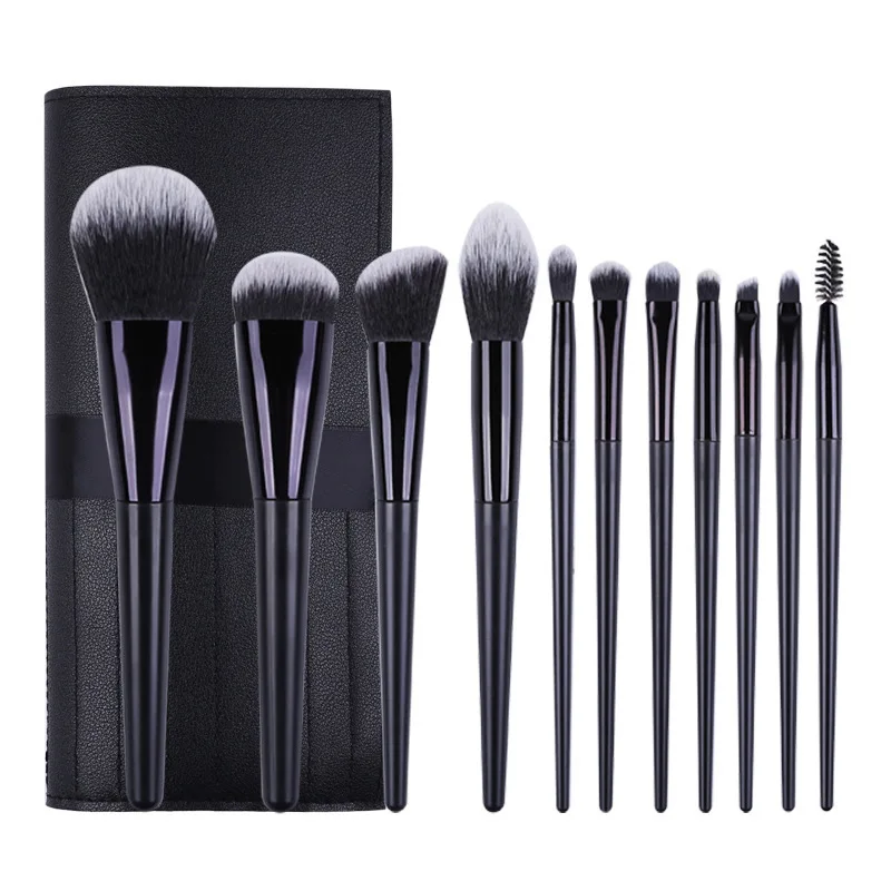 ZOREYA New Beauty Tool Set Wholesale eyeshadow blush Loose powder lip brush storage bag 11 portable makeup brush set