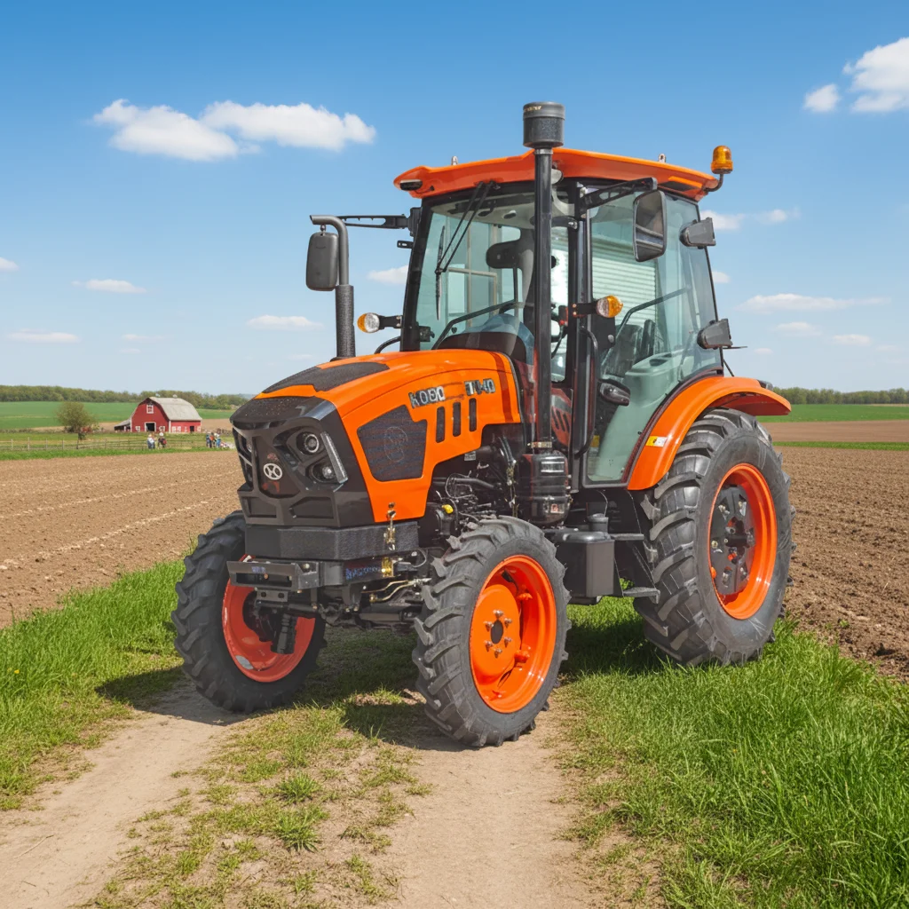 70Hp 4x4 AC cabin tractor Agricola agricultural diesel engine Traktor Huaxia Traktor