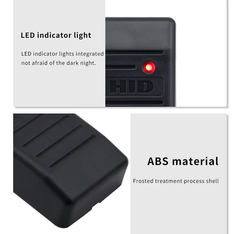 Mini RFID sensor card reader Waterproof IP68 RFHID Card Reader125Khz Wiegand 26~37 RS485 hid RS232 TTL Level hot selling item