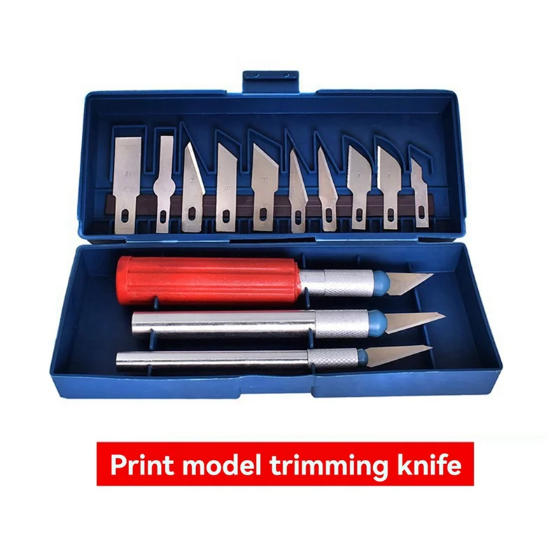 Kit Alat Pemangkas Model Cetak Alat Ukir Penghapus, Alat Pelepas Bahan Pemotong File Model 3D untuk Pekerjaan Presisi