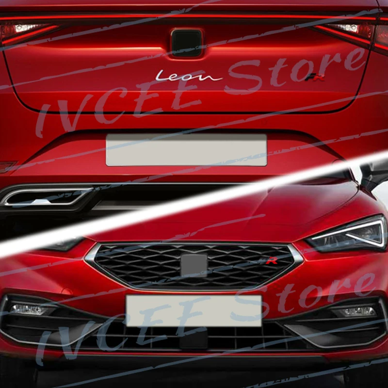 Car Accessories Metal FR Front Hood Grille Emblem Rear Trunk Body Badge Sticker For IBIZA Leon Ateca Exeo Tarraco Alhambra