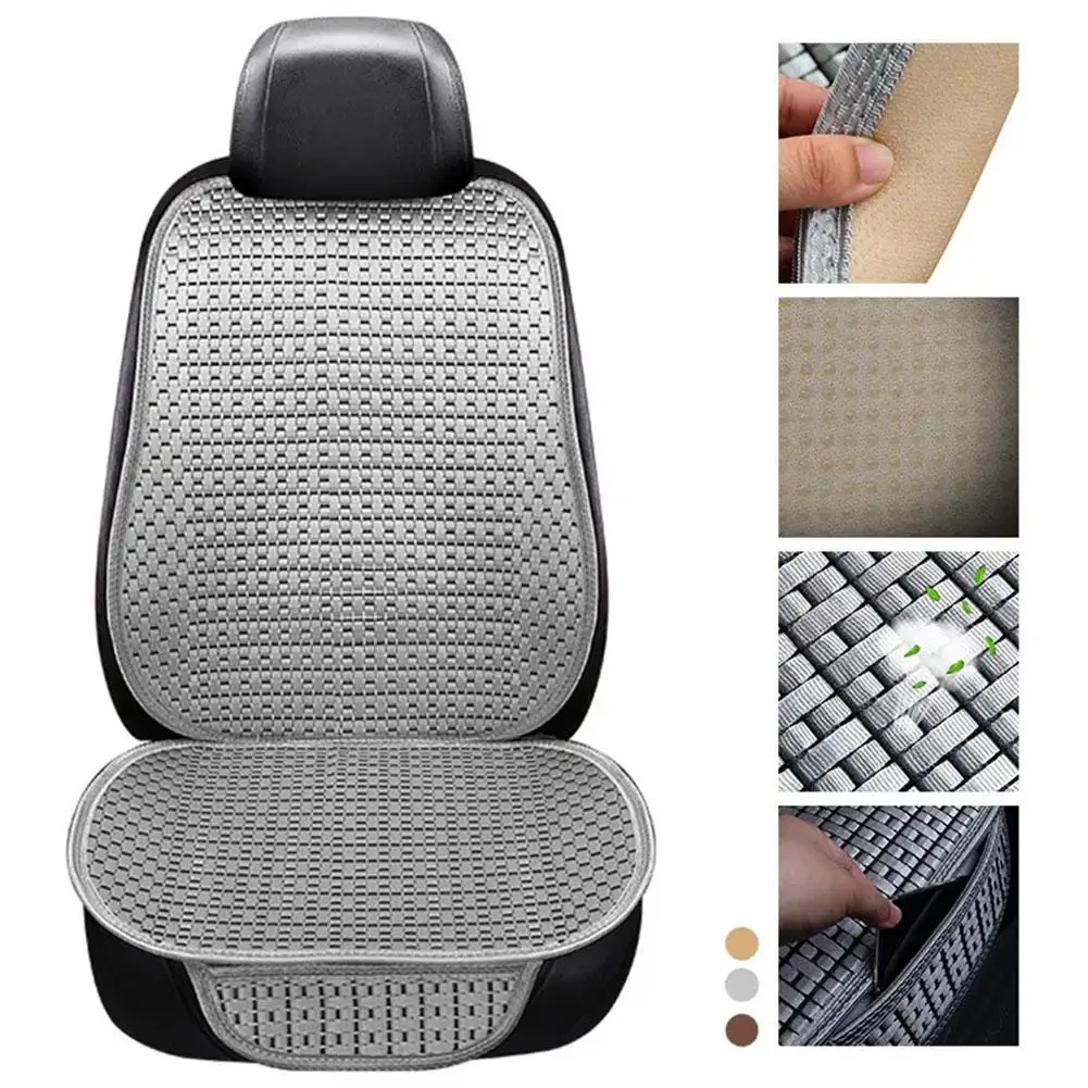 Summer Ice Silk Car Seat Cushions Front Universal CoolCar Seat Cushions Mat Rear Auto Seat Protector Backseat Cover For Car B0D8