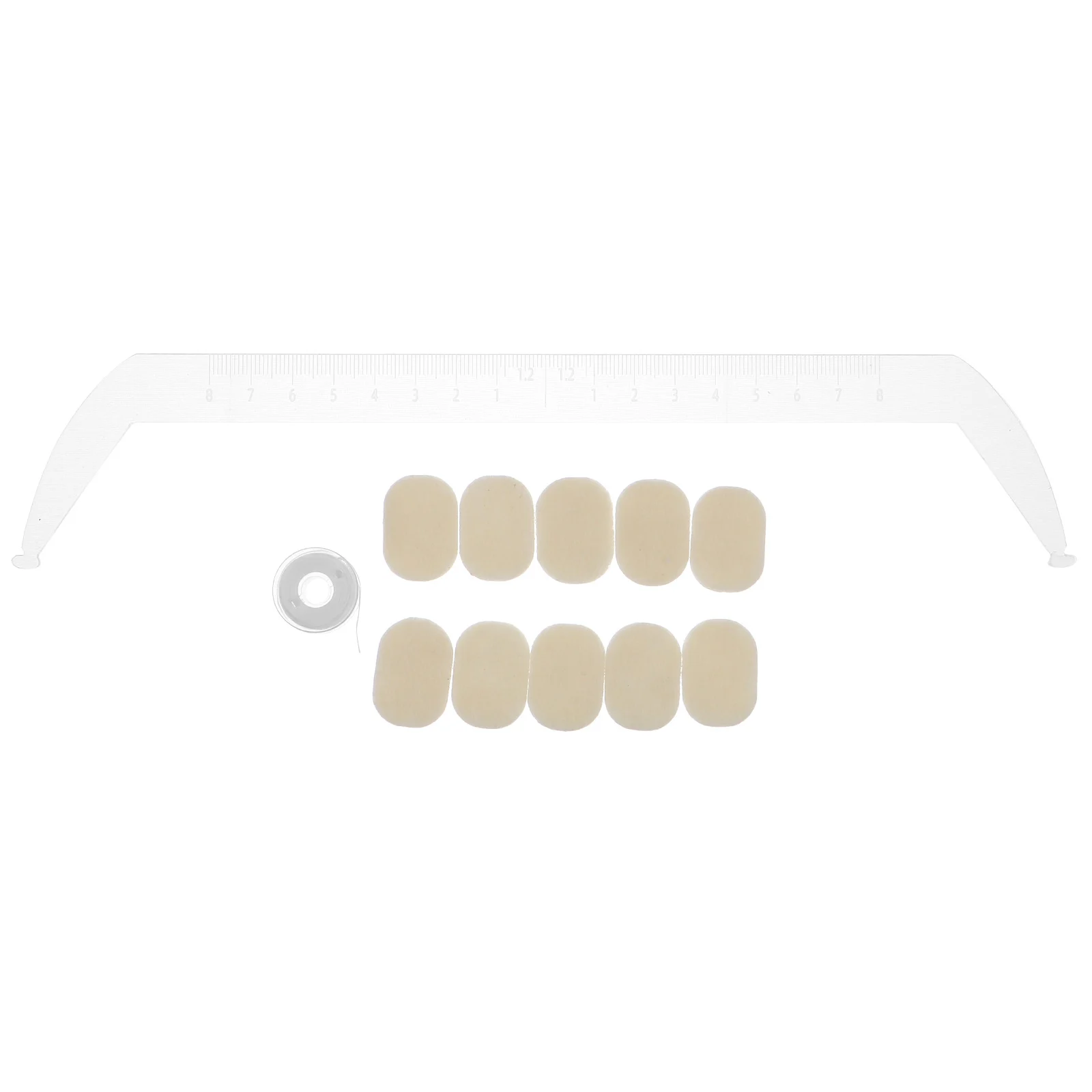 

1 Set Acrylic Eyebrow Mapping Ruler Transparent Brow Shaping Stencil For Precise Positioning Reusable Eyebrow Guide Curved Brow