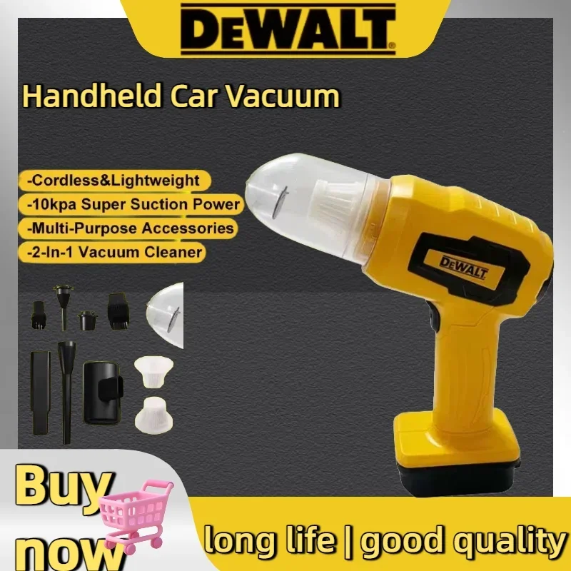 DEWALT Handheld Car Vacuum Cleaner 10Kpa Cordless Dust Collect Machine Andair Blower Power Tool 18V 20V Battery - view 2