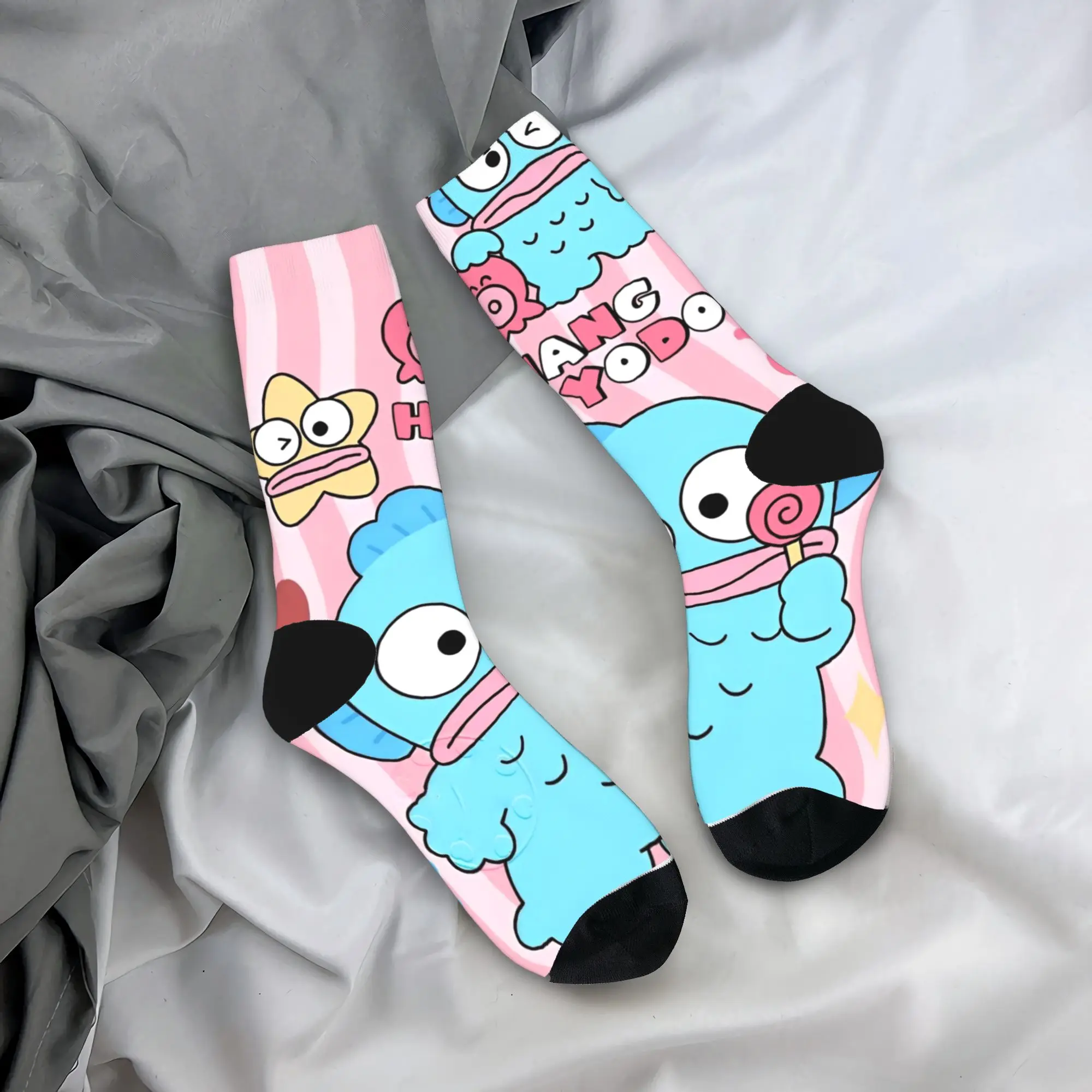 

Мужские носки Hangyodon Woodstock с чулками для друзей, осенние винтажные дышащие носки, противоскользящие носки с графическим рисунком для скалолазания