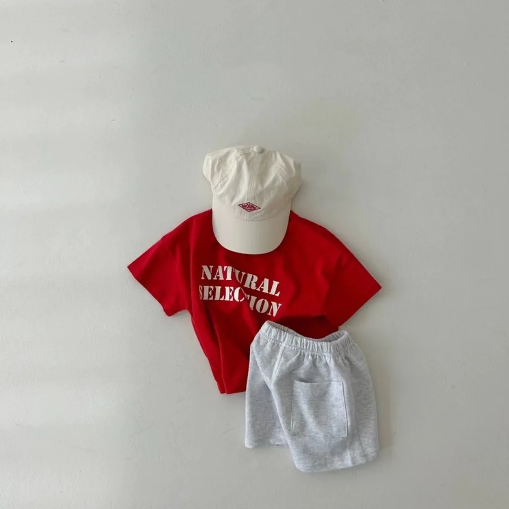 2025 Summer New Baby Loose Shorts Cotton Boys Girls Heart Letter Shorts Infant Toddler Versatile Casua Pants Children Clothes