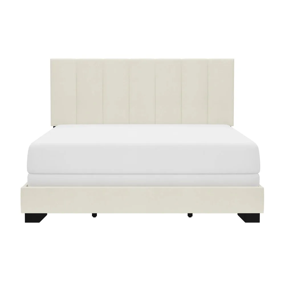 Lit Queen-Size, ivoire,