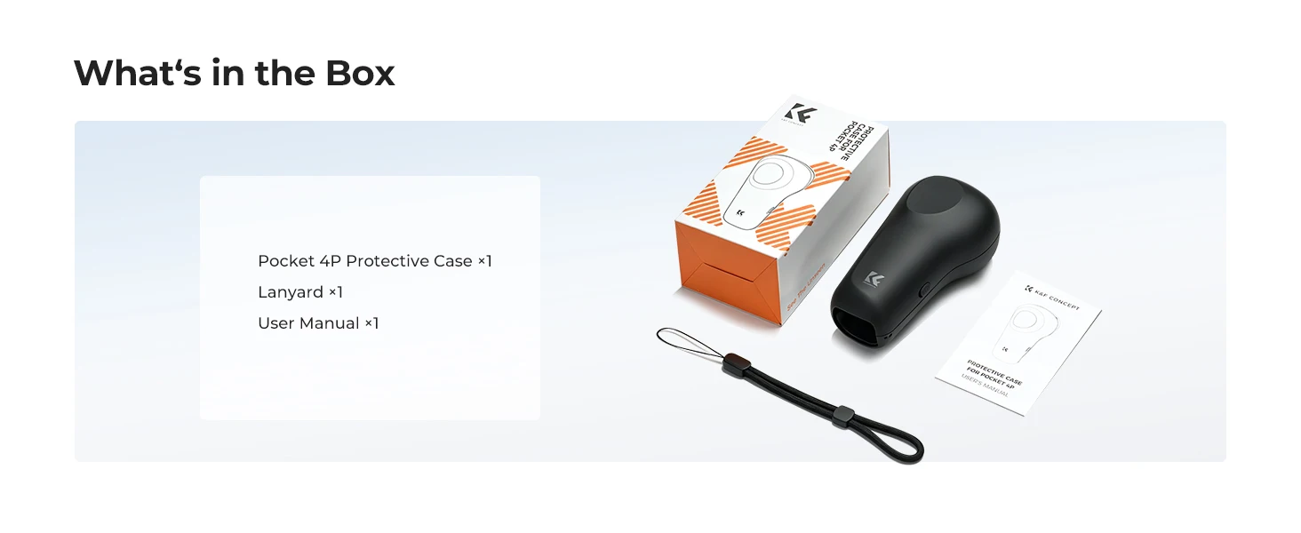 K&F Concept Hülle für DJI OSMO Pocket 4Pro Pocket 4P Hülle Action-Kamera Zubehör 2-teilige Filterhülle Schutzhülle – Detail 8