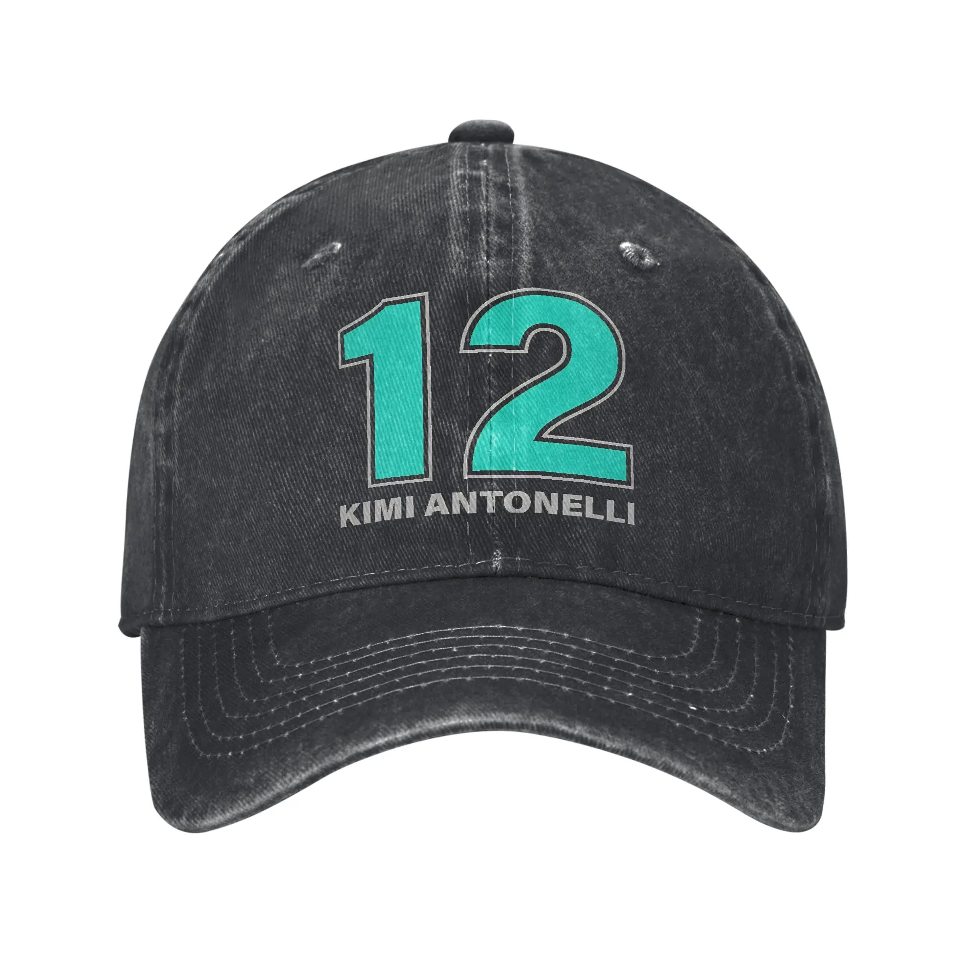Kimi Antonelli Baseball Cap Fashion Distressed Washed Number 12 Snapback Hat Men Women Outdoor Workouts Adjustable Hats Cap