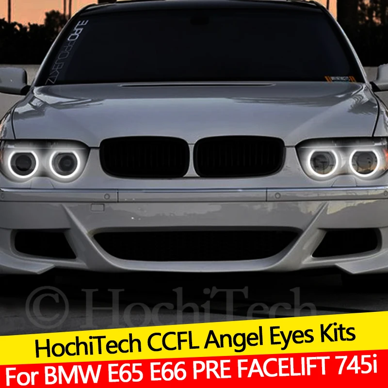 

For BMW E65 E66 PRE FACELIFT 745i 745Li 760Li 760i 2002-2005 Demon Eye Hight Quality CCFL Angel Eyes Kit Warm White Ring