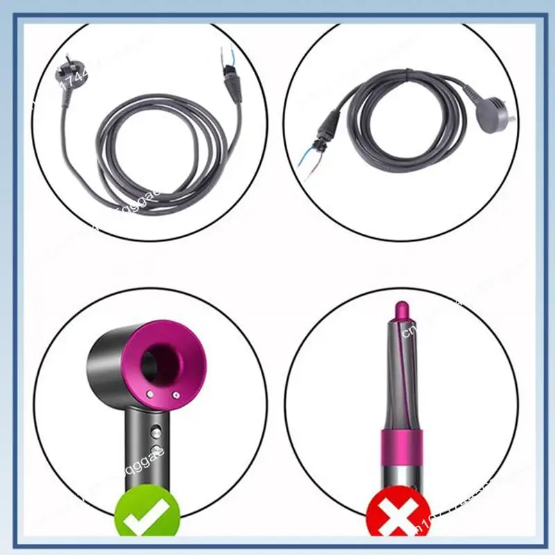 Cable de alimentación A67I de 1,8 M para Dyson HD01/02/03/04/07/08, accesorios para secador de pelo, Cable de alimentación de CA con herramienta de desmontaje
