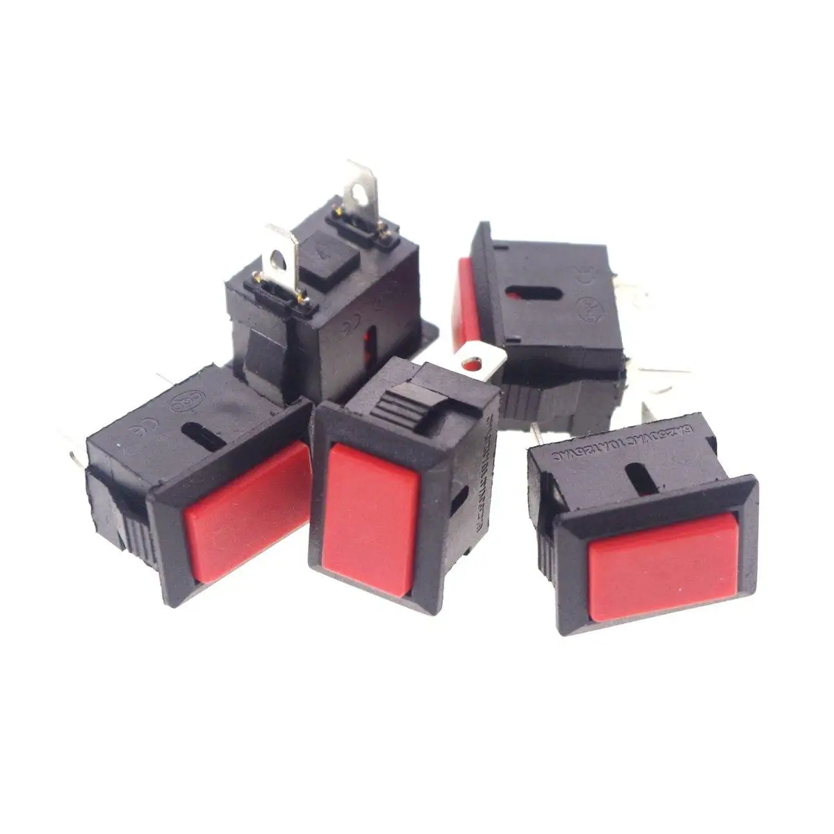 10Pcs Red 2 Pins Pu…