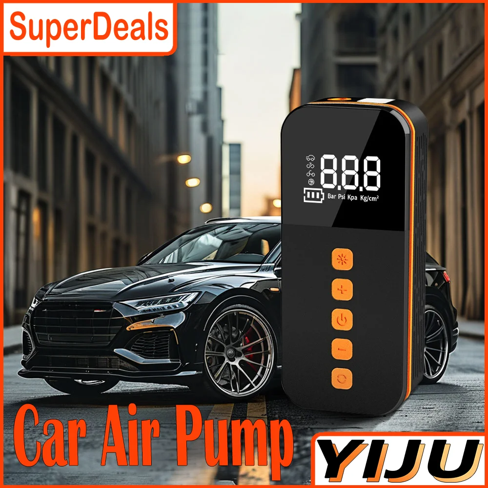 

150PSI беспроводной надувной насос ручной цифровой накачиватель шин литиевая батарея электрический автомобильный воздушный компрессор для автомобильных велосипедных шариков