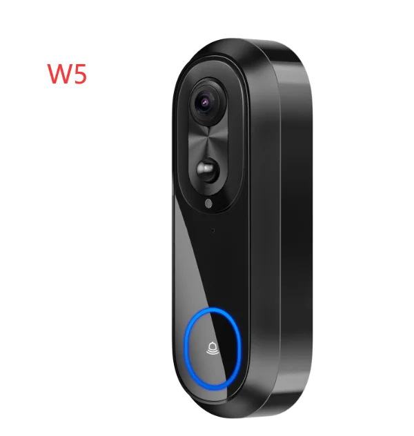 W5 HD WIFI electronic doorbell camera with day and night motion detection and built-in electronic graffiti smart video recording