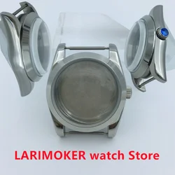 36mm/39mm domed glass silver watch case fit NH34 NH35 NH36 ETA2824 2836 Miyota8205 8215 Mingzhu DG2813 3804 PT5000 movement