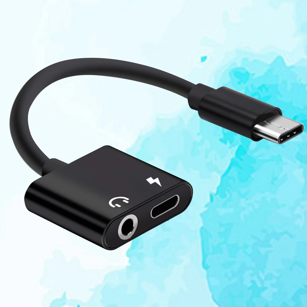 

Usb Type-C To 3.5Mm Audio Adapter 2 In 1 Headphone Jack Converter Charging Port For Pixel 2 U11 Pro Rose