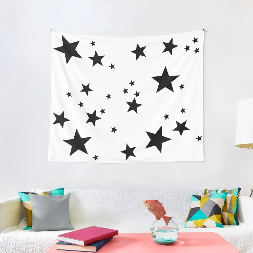 

stars black Tapestry Wallpapers Home Decor Wall Deco Cute Room Decor Wallpaper Bedroom Tapestry