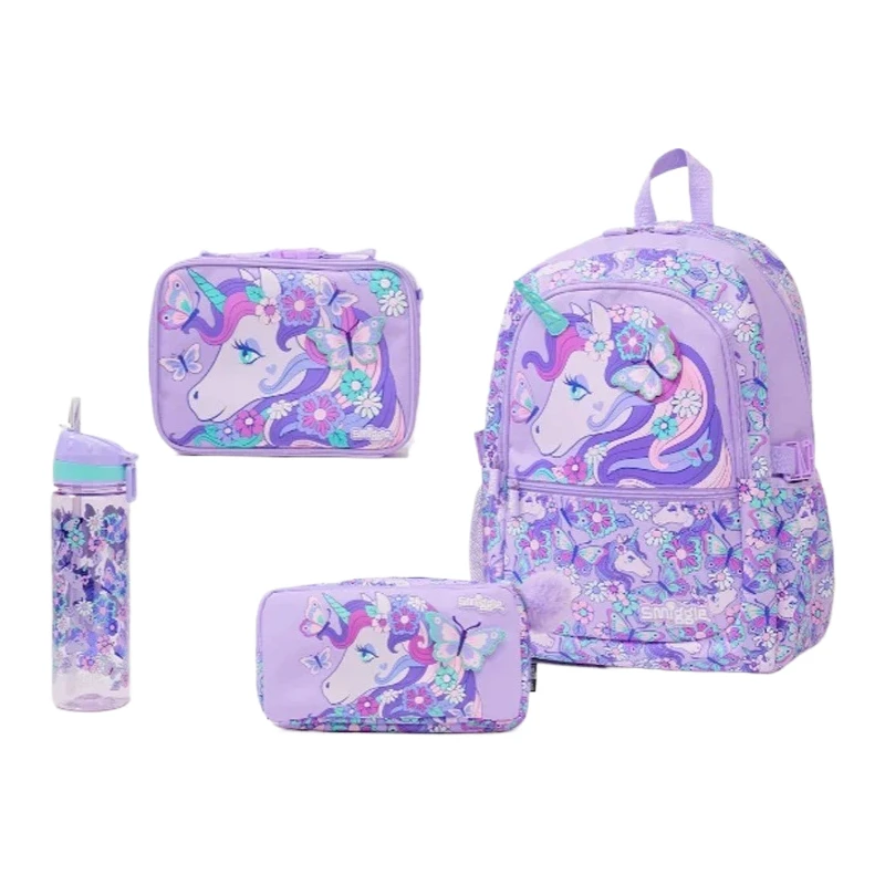 

Australia Original Schoolbag Backpack Purple School Large Capacity Beautiful Lunch Bag Pen Case