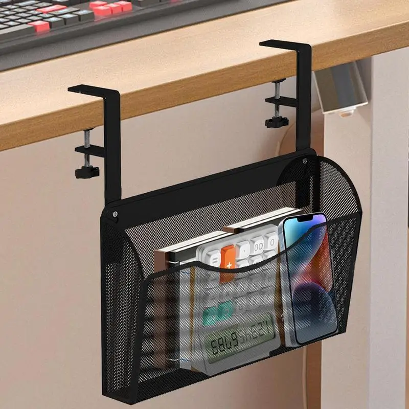 

Side Desk Organizer Under Table Waterproof Organizer Under Shelf Organizer Clamp On Desk Drawer No Punching Desk Side Storage