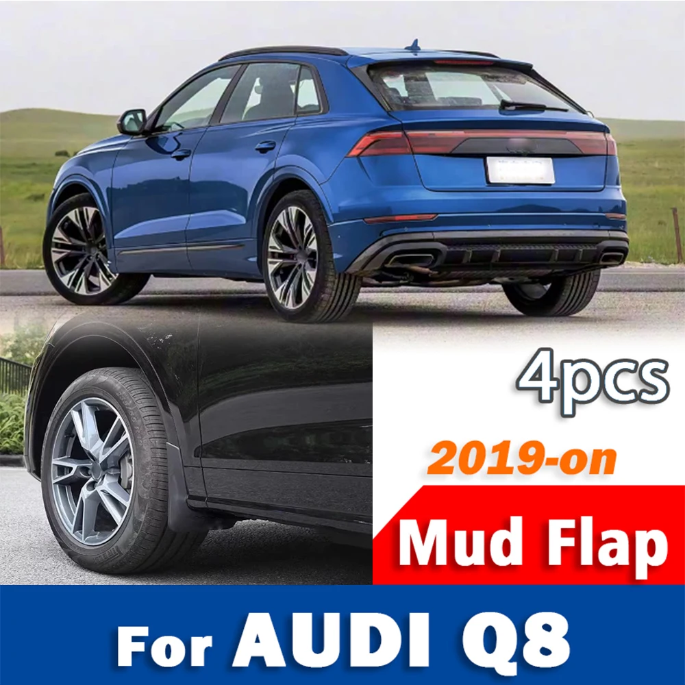 

FOR AUDI Q8 Car Mudflaps Fender Mud Flap Guards Splash Mudguard Car Accessories 1set 4pcs 2019 2020 2021 2022 2023 2024 -now