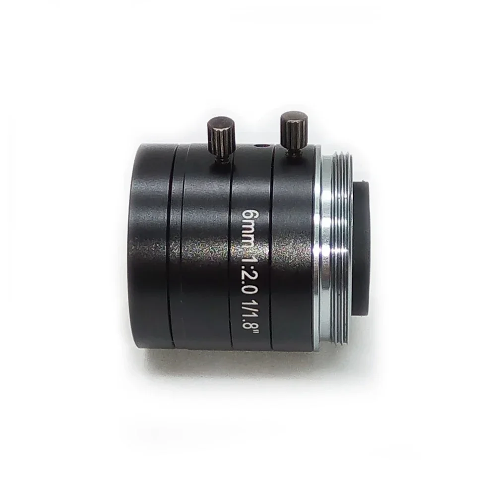 固定焦点レンズ 5MP 1/1.8 "F2.0 絞り C マウント 6 ミリメートル焦点距離ビジョン Microscopio 工業用顕微鏡カメラツール