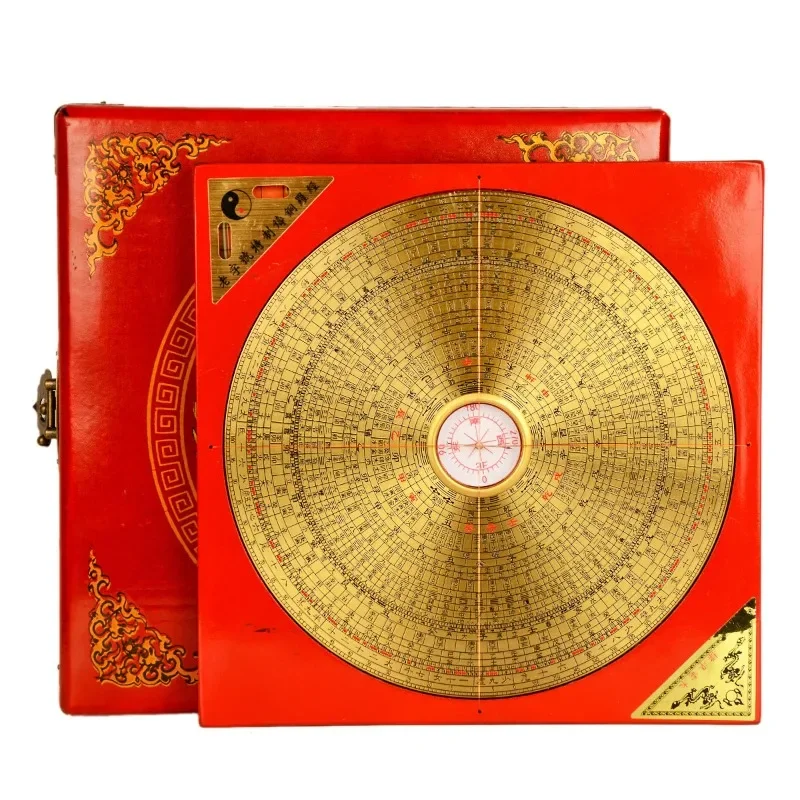 Figurines Fengshui Pavilion Compass High Precision Professional Pure Copper Compass Small Eight Diagrams Compass Ornaments