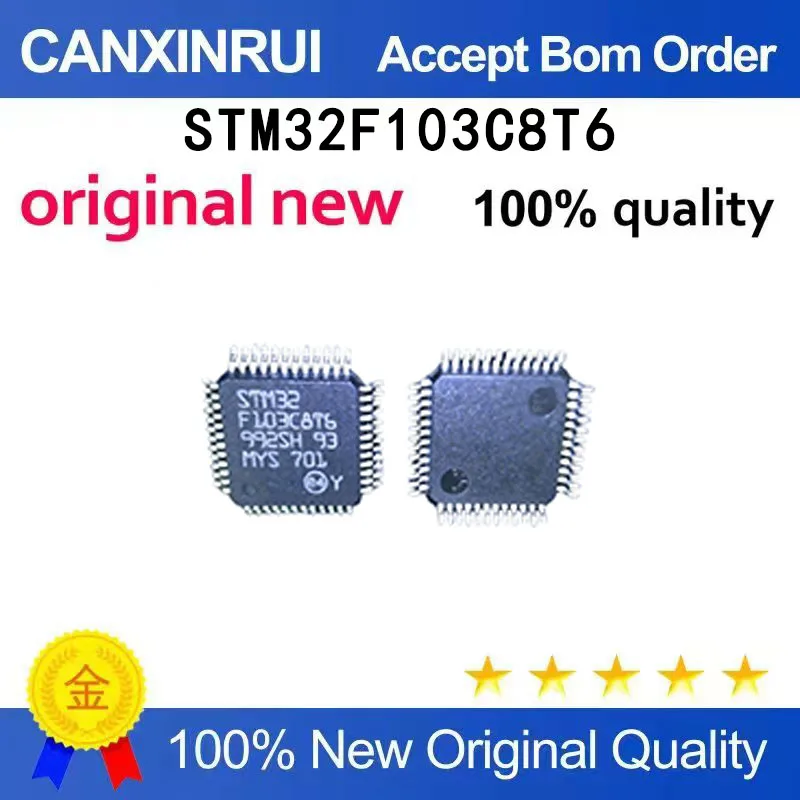 (5-100 pieces)New STM32F103C8T6 STM32F103CBT6 STM32F103 LQFP-48 chip