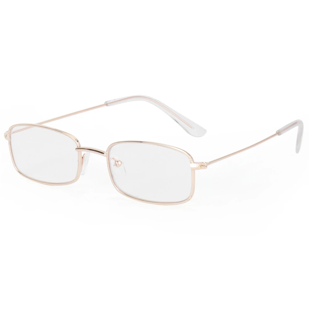 

Goggles Clear Lens UV400 Brand Shades Vintage Rectangle Sunglasses Small Oval Women's Sunglasses Metal Sun Glasses