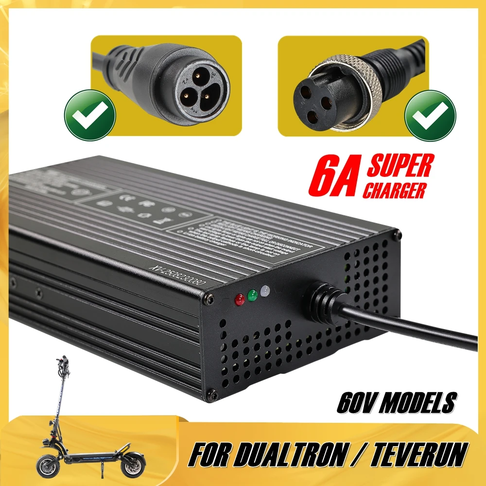 

Супер быстрое зарядное устройство 67,2 В, 6 А для электрического скутера DUALTRON и TEVERUN 60 В FOREVER RAPTOR COMPACT SPIDER VICTOR BLADE GT MINI ULTRA