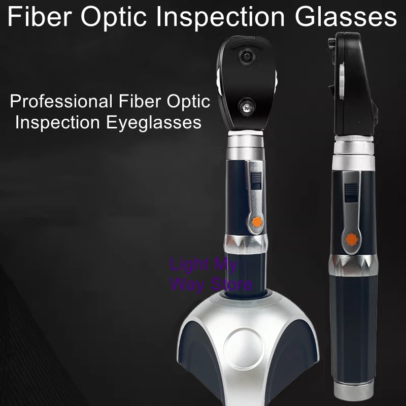 

Fiber Optic Inspection GlassesProfessional Ophthalmic ExaminationEndoscopeMedical LED Handheld Pigeon Funduscope