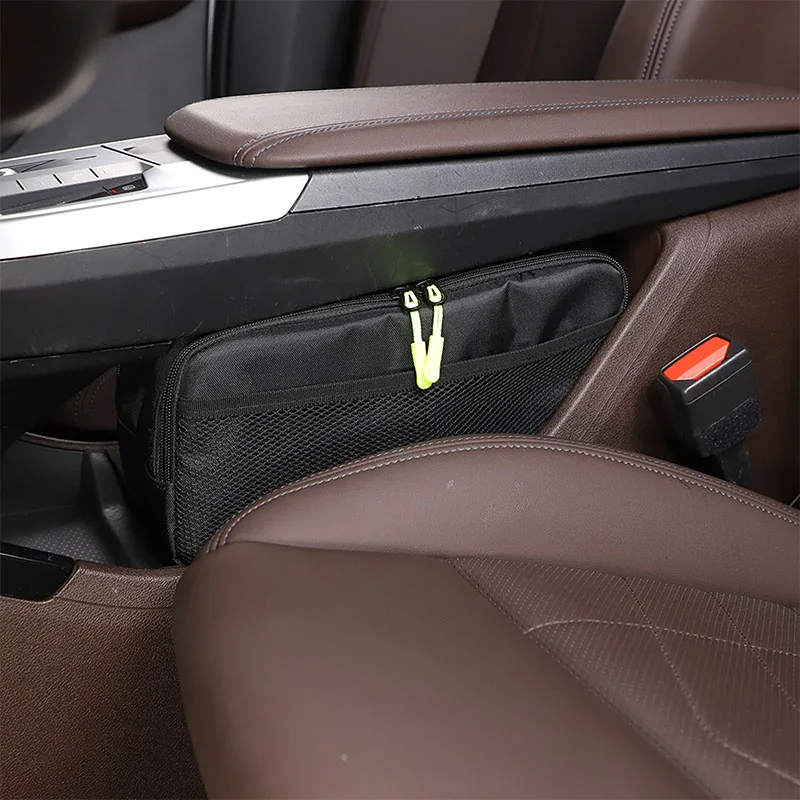 cheya Oxford Cloth Car Center Control Lower Storage Bag Multi functional Storage Bag for BMW iX1 X1 X2 U10 U11 2023+ Accessories