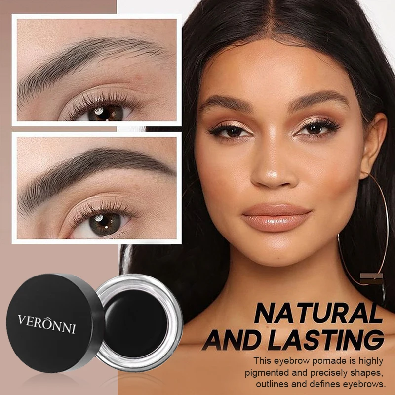 جل دهان الحواجب الناعم طويل الأمد ، كحل مقاوم للماء ، صبغة حاجب العين ، مكياج أسود ، مستحضرات تجميل #2