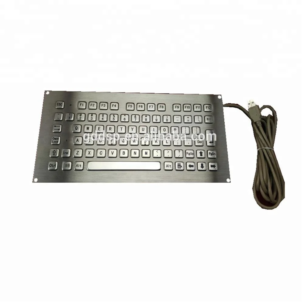 78 keys full function stainless steel mechanical keyboard