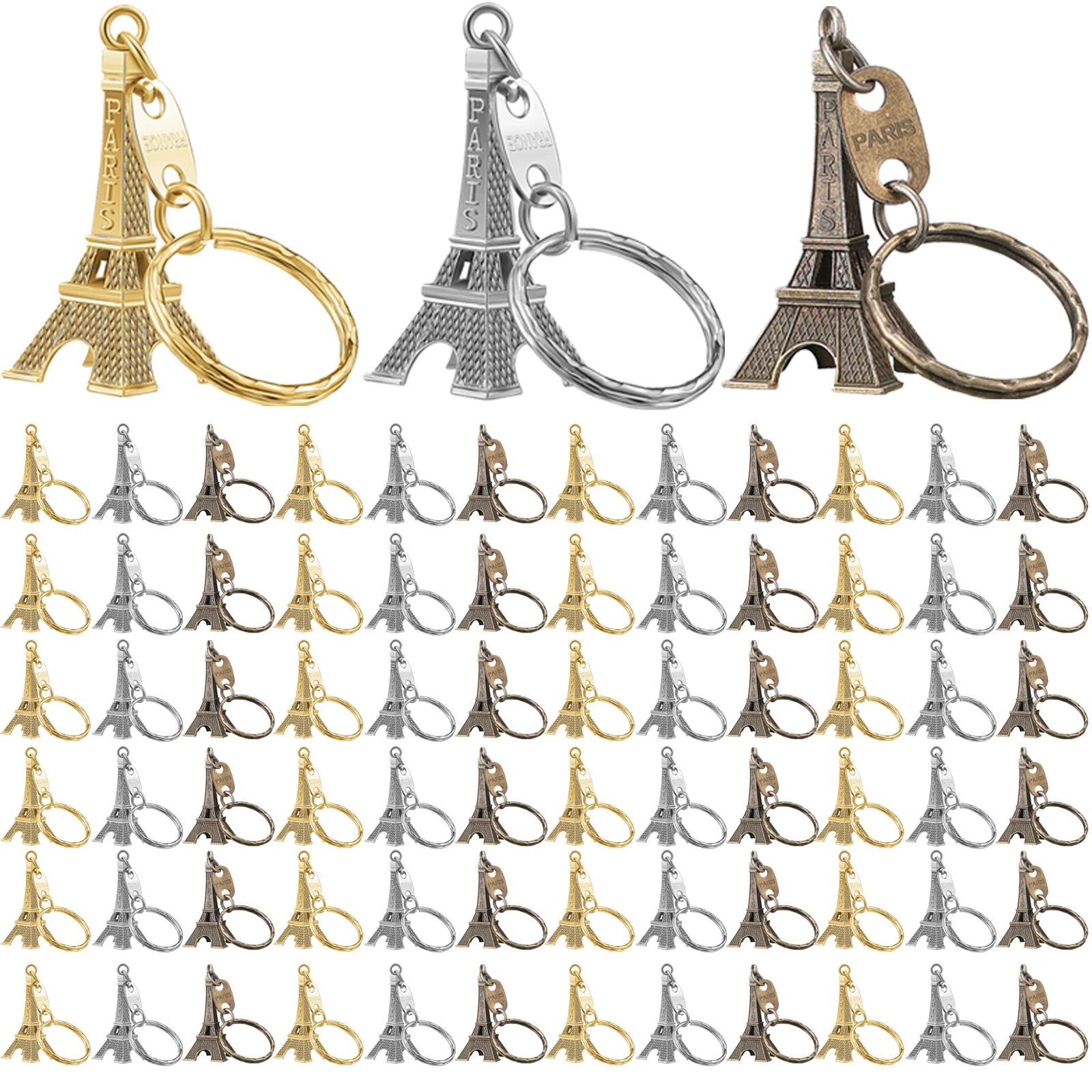 90Pcs wholesalers Chain Key Ring Car Motorcycle Keychain Height Metal Creative Model Keyring For Christmas Gift 3 Colors