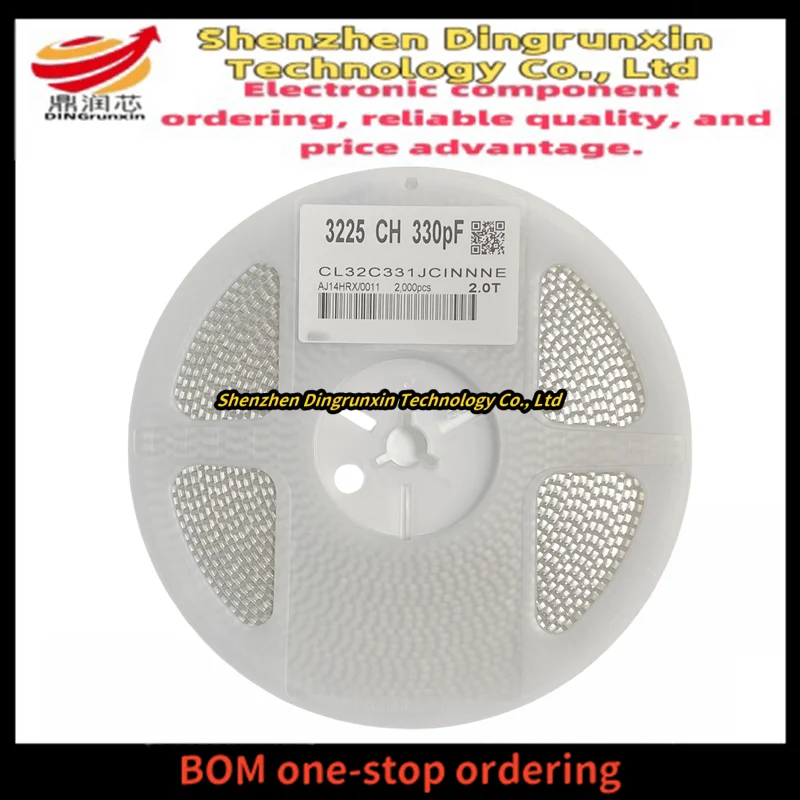 

Surface mount capacitor 1210 331J 330pF 50V 100V 250V 500V ± 5% NPO/COG whole disk