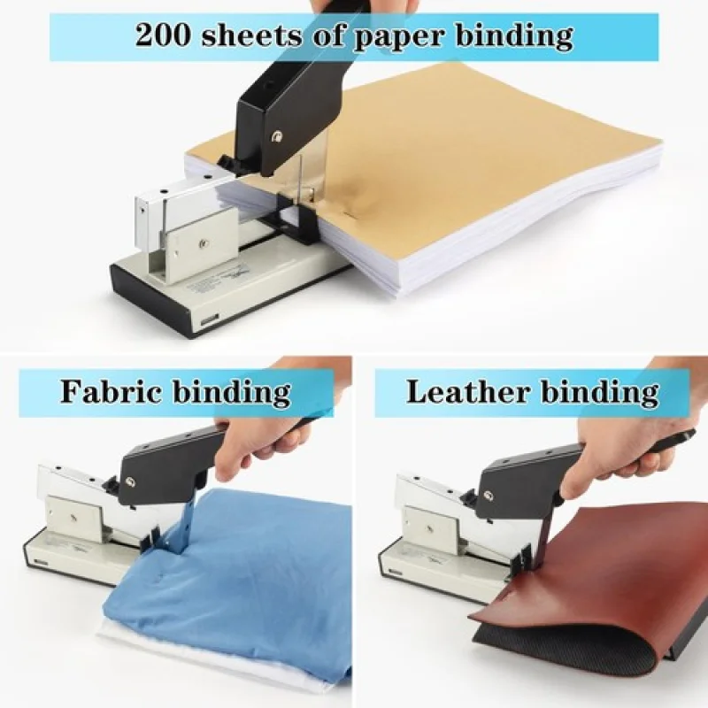 A+ Heavy Duty Stapler with 2000 Staples: 200 Sheets Capacity Manual No Jam Desk ...