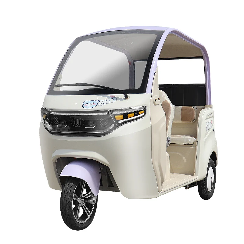 Open Body Electric 60V Voltage Option Electric Passenger Tricycle For Adults