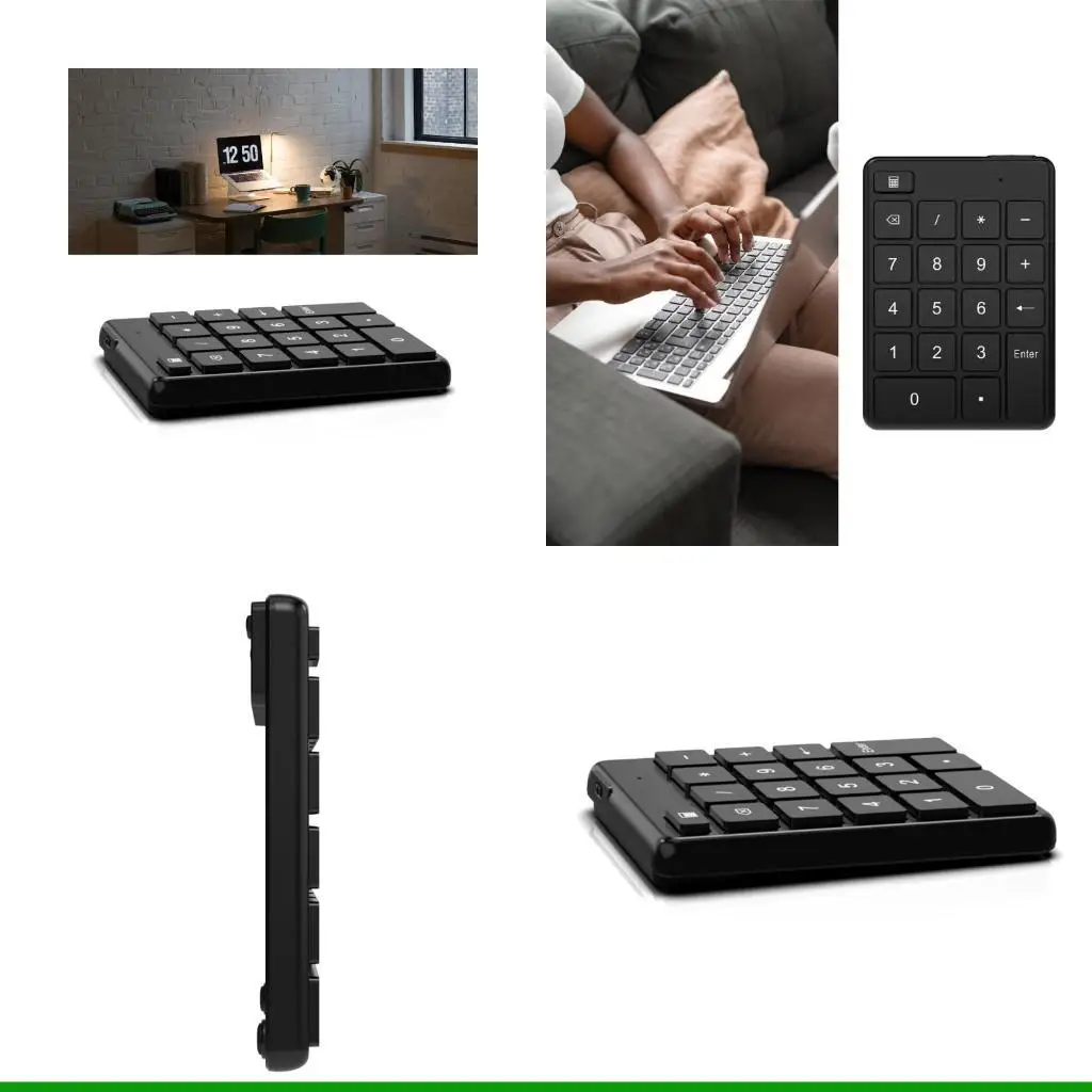 U55C Numpad Rechargeable Wireless Bluetoothcompatible Numeric Keypad Mini Keyboard