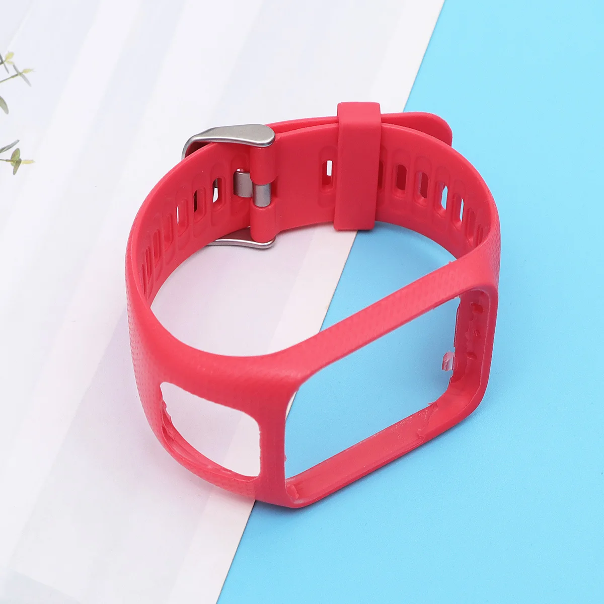 

Silicone Watch Strap Red Adjustable For Runner 2 3 Spark Golfer Smart Band Replacement Wristband Fitness Sports