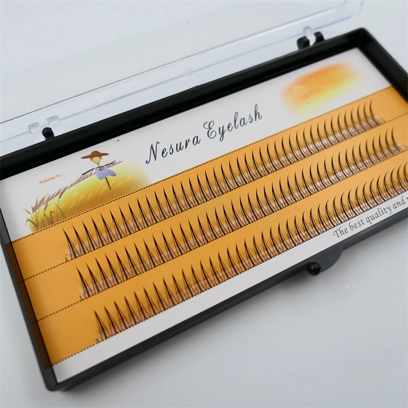 Natürliche einzelne Cluster-Falsche Wimpern, 1 Box 120 Cluster, weibliches Make-up, Wimpernverlängerung, Werkzeug für falsche Wimpern