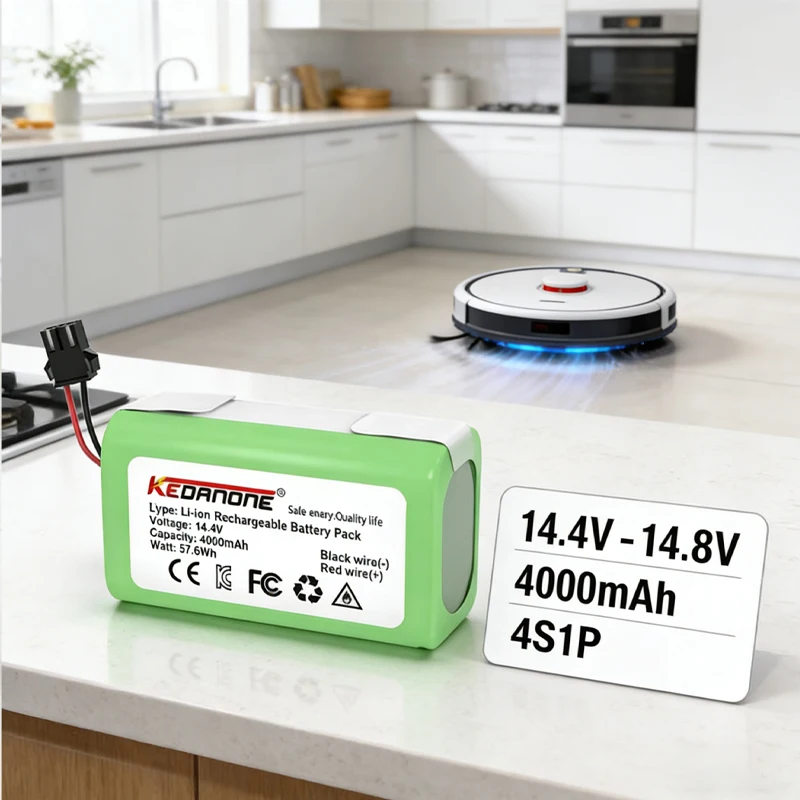 

14.4V 4000mAh Battery For eufy RoboVac 15C 15T 25C 30 30C 35C MAX G10 G15 G20 G30 Hybrid Edge Robot Vacuum Cleaner Accessori