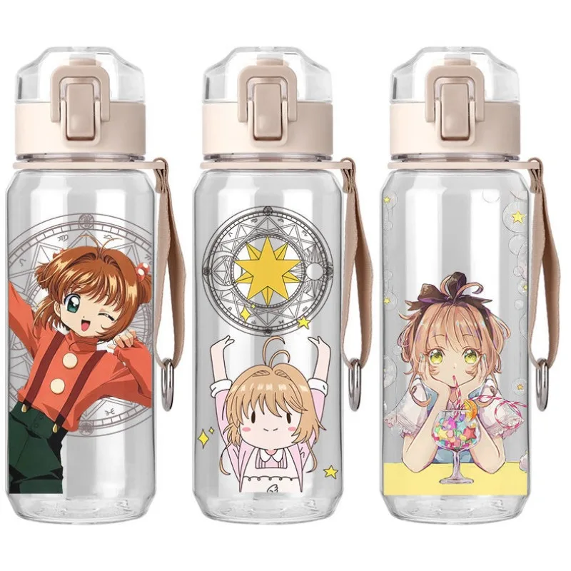 Card Captor Sakura Kinomoto Sakura Anime Peripherals Kawaii Cute Prints Student Portable Hand Carry Drink Cup Girlfriend Gifts - Image 2